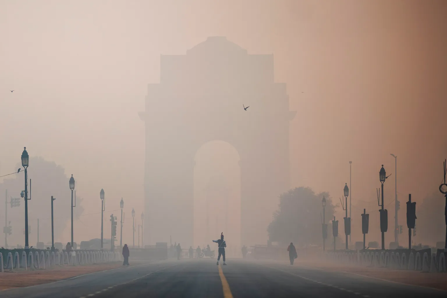 صورة توضح حجم التلوث في الهند