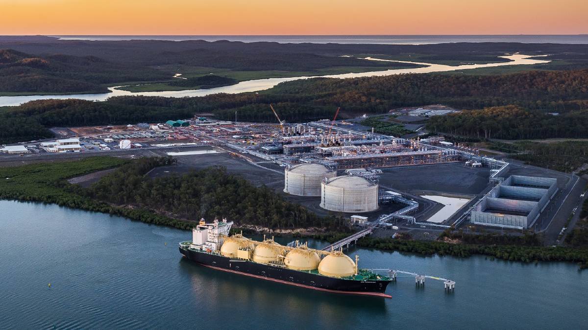 ناقلة تحمل صادرات الغاز المسال الأسترالي