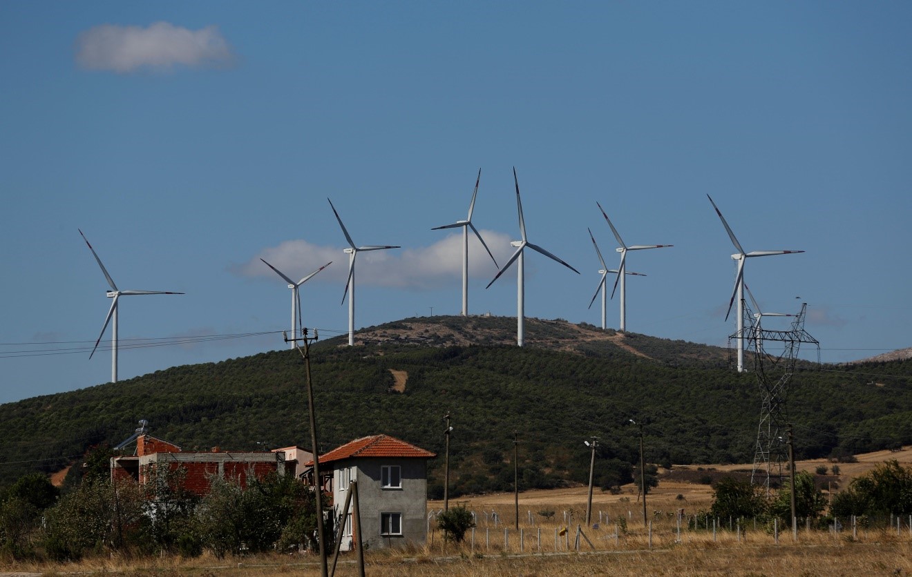 توربينات رياح ضمن مشروعات تحول الطاقة في تركيا