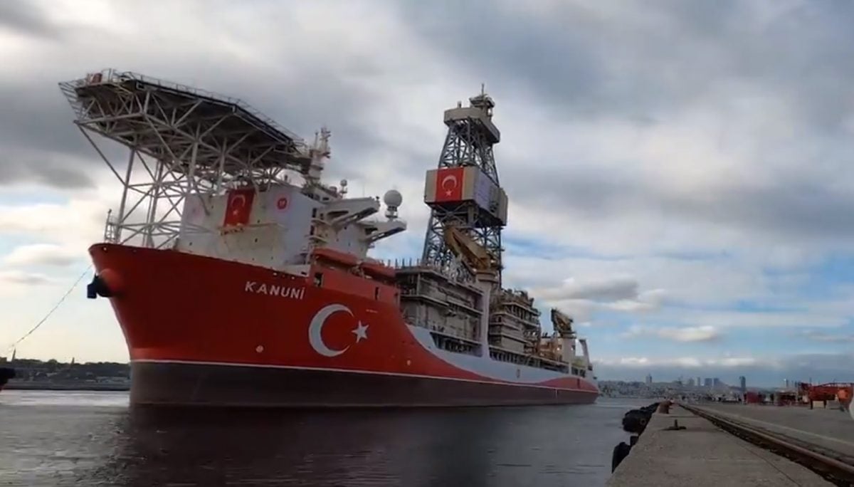 إحدى سفن اكتشافات النفط والغاز في تركيا