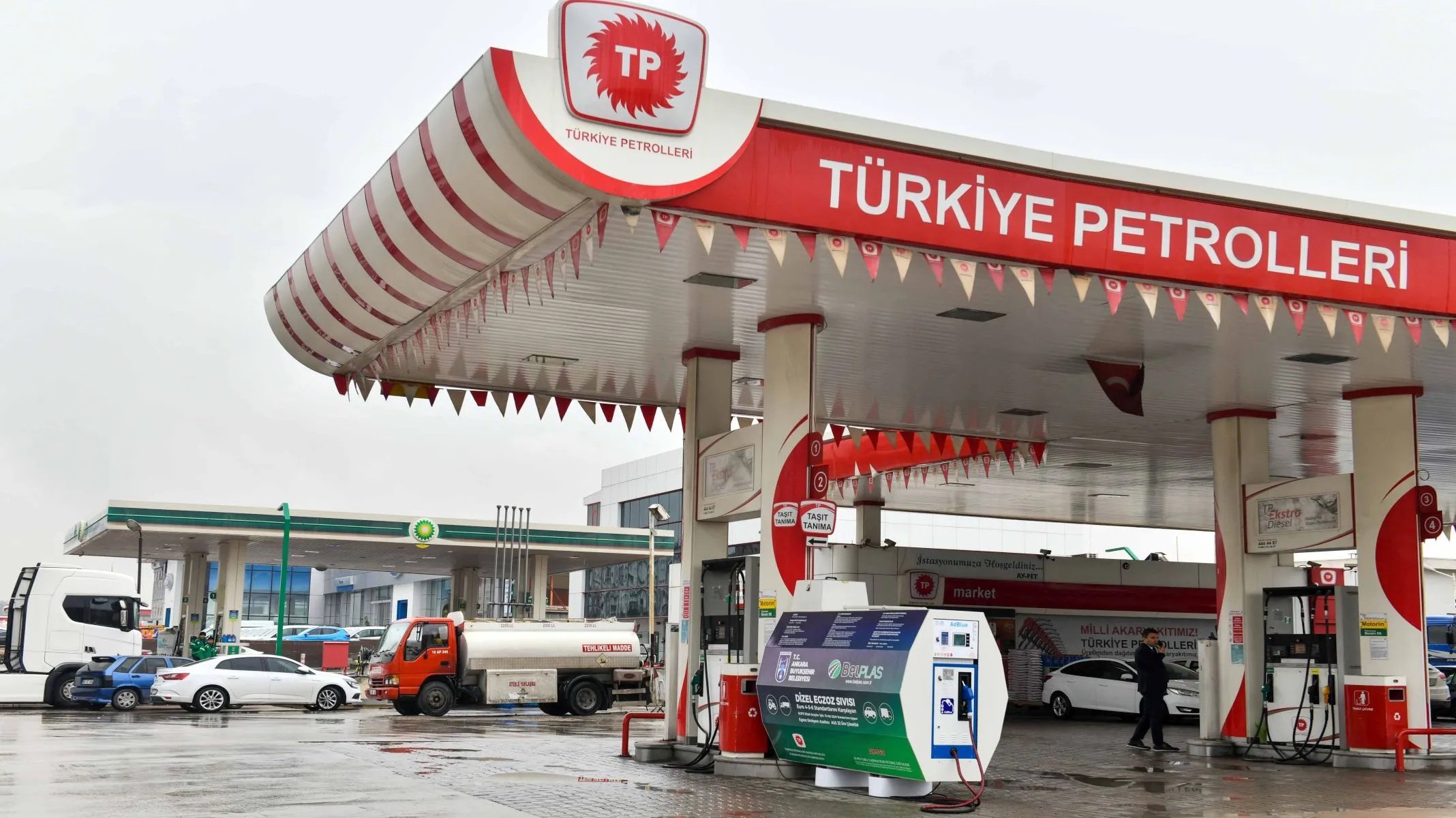 إحدى محطات الوقود في تركيا