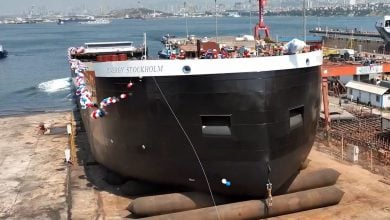 Photo of إطلاق أكبر سفينة للتزود بالغاز المسال في أوروبا.. تعمل بتقنيات البطاريات