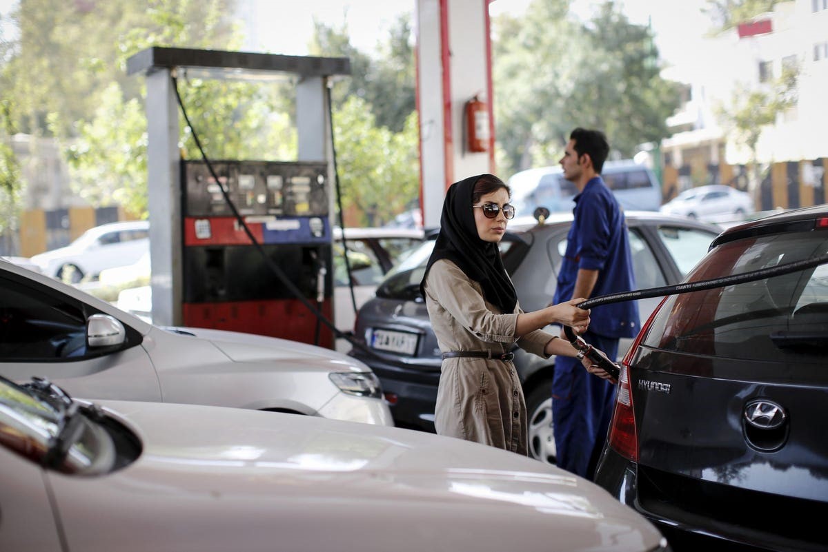 إحدى محطات الوقود في إيران