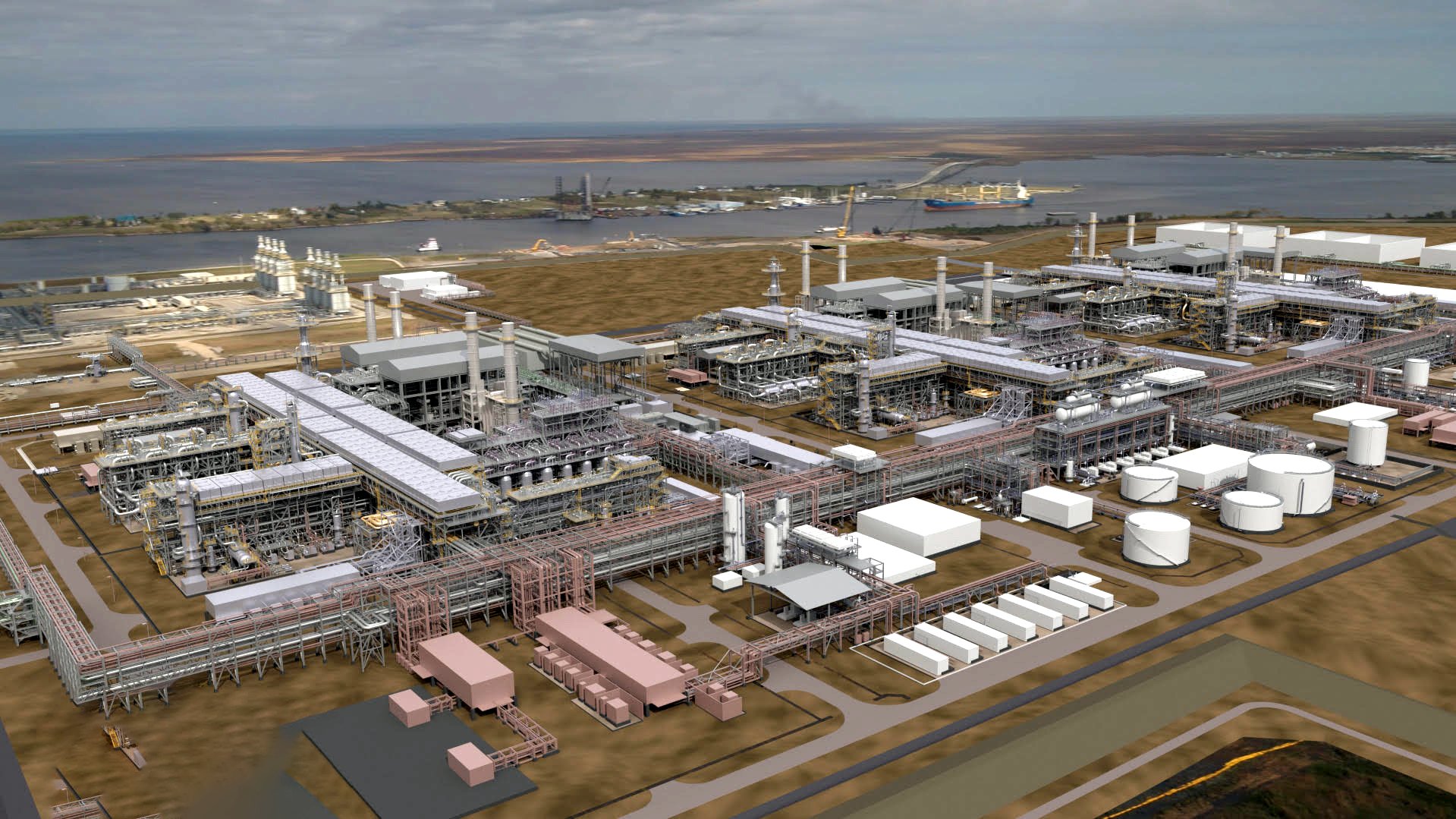 تطوير محطة غولدن باس بدعم من قطر للطاقة وإكسون موبيل