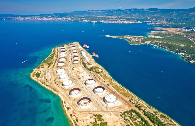 الغاز المسال إلى كرواتيا