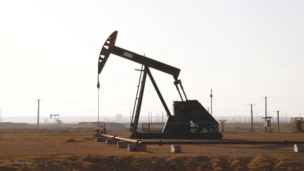 منصة لإنتاج النفط في حقل مفرق العماني