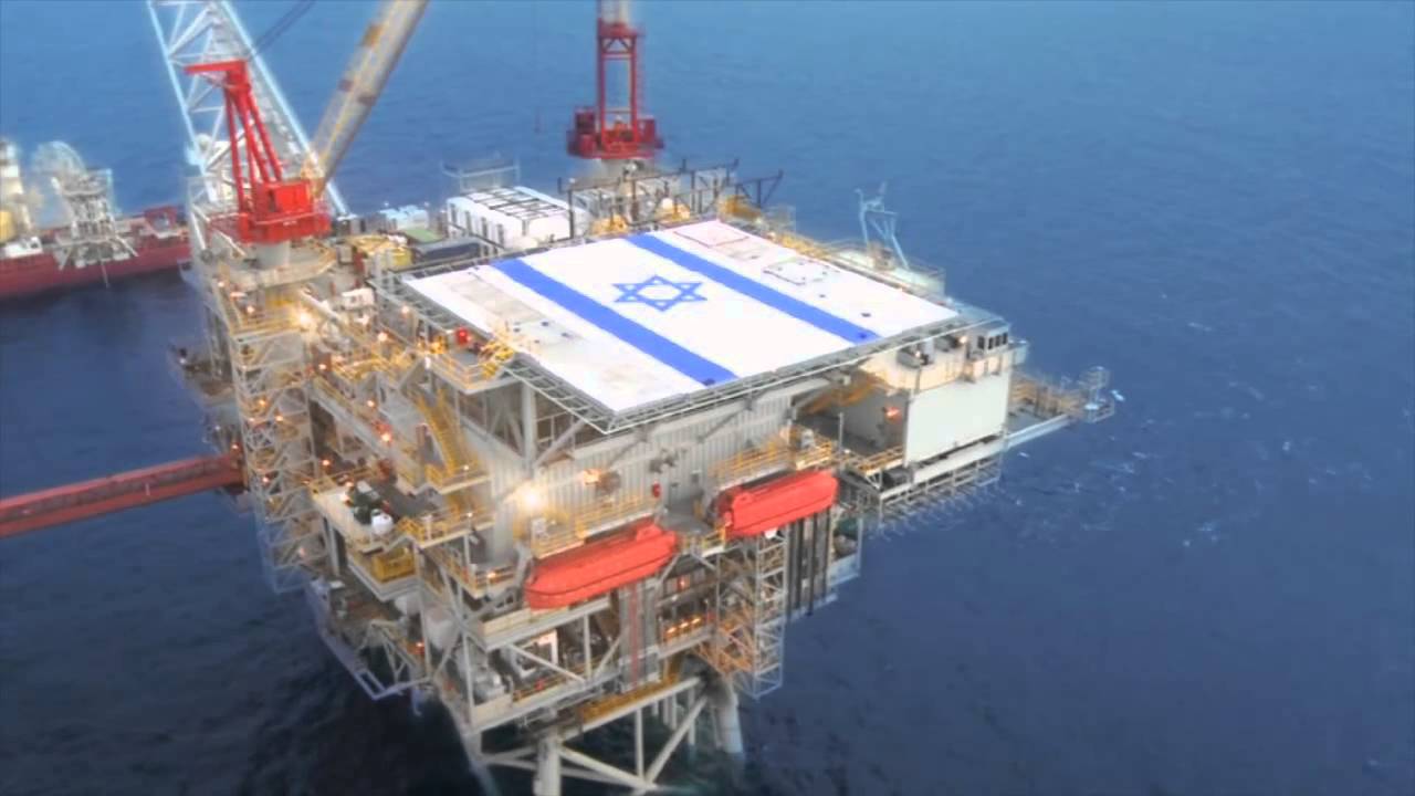 منصة في أحد حقول الغاز في إسرائيل