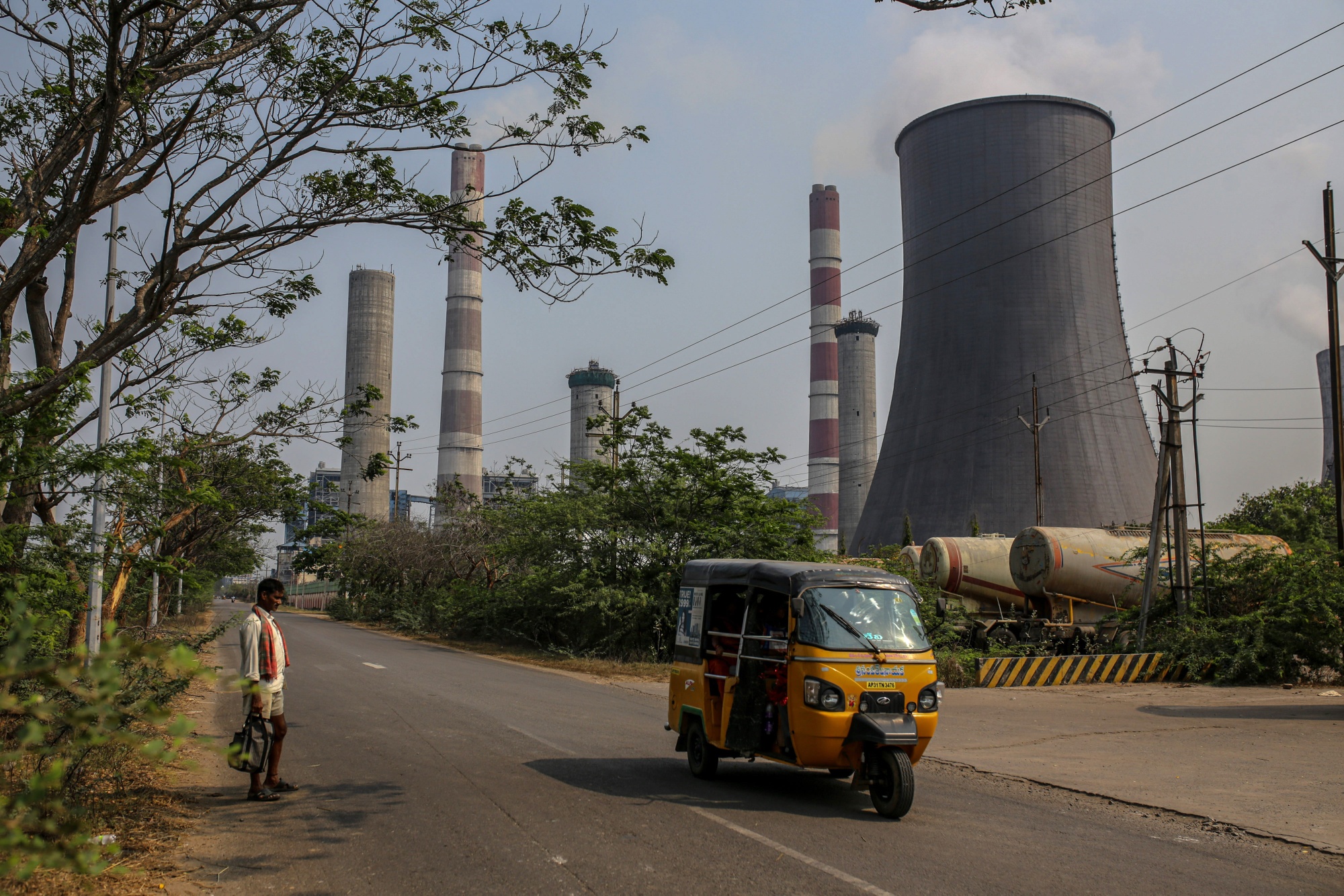 إحدى محطات توليد الكهرباء في الهند