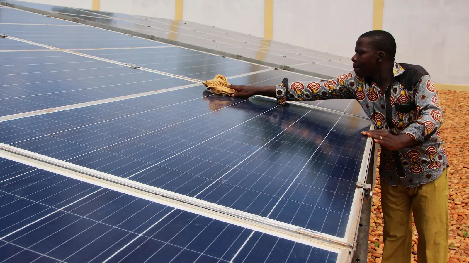 أحد مشروعات الطاقة الشمسية ضمن خطة تحول الطاقة في نيجيريا