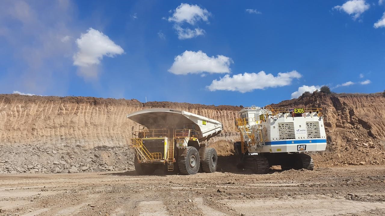 جانب من أعمال الحَفْر في منجم الفحم المعدني غريغوري كرينوم بولاية كوينزلاند الأسترالية