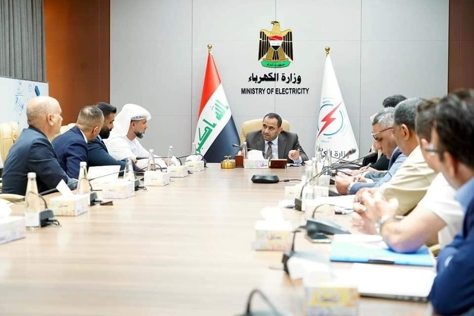 لقاء وزير الكهرباء العراقي ووفد شركة مصدر الإماراتية