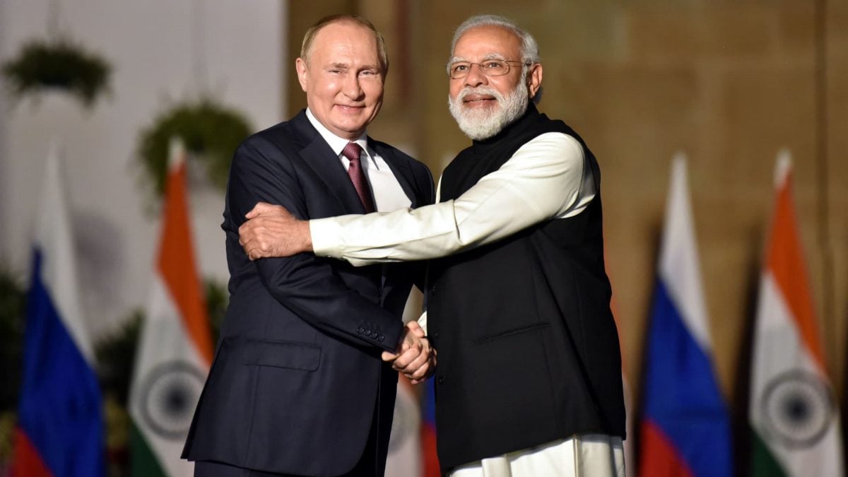 رئيس الوزراء الهندي في لقاء الرئيس بوتين