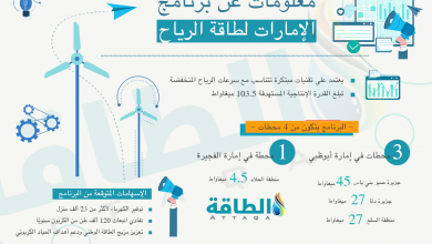 Photo of خطط طاقة الرياح في الإمارات.. أبرز الأرقام والإسهامات المتوقعة (إنفوغرافيك)
