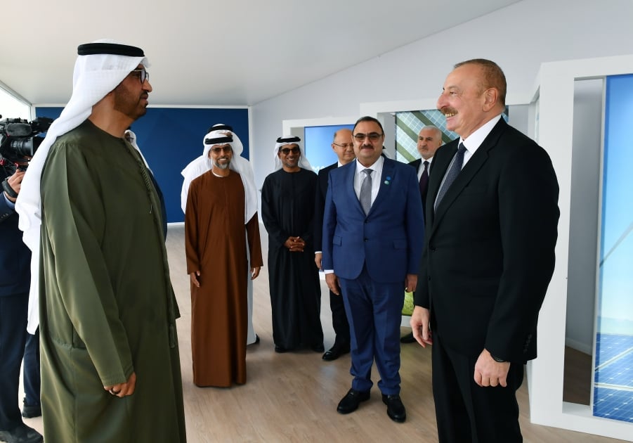 الرئيس الأذربيجاني يستقبل وزير الصناعة والتكنولوجيا المتقدمة الإماراتي سلطان الجابر