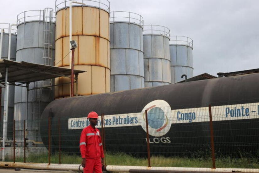 أحد المواقع النفطية في الكونغو