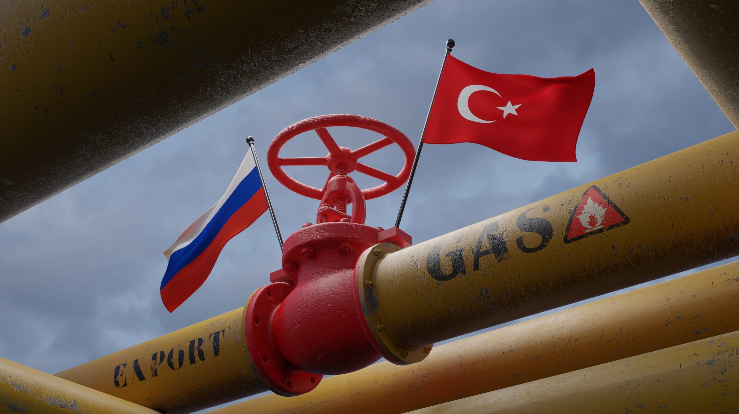 خطوط نقل الغاز الروسي إلى تركيا
