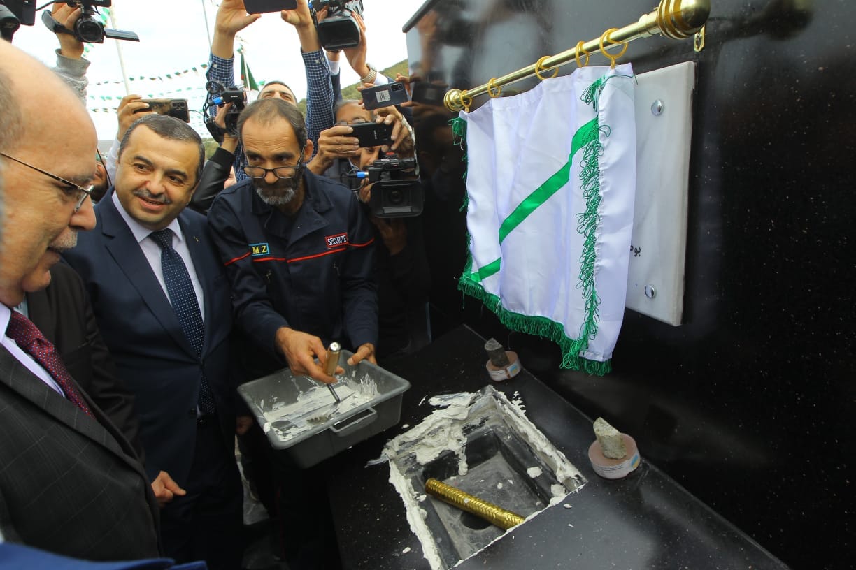 مراسم وضع حجر أساس استغلال منجم تالا حمزة في الجزائر