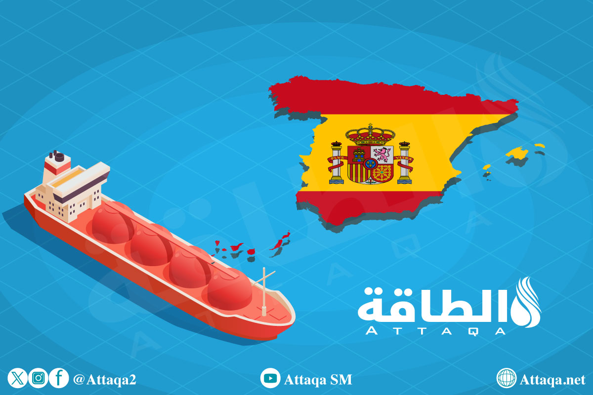 واردات إسبانيا من الغاز المسال
