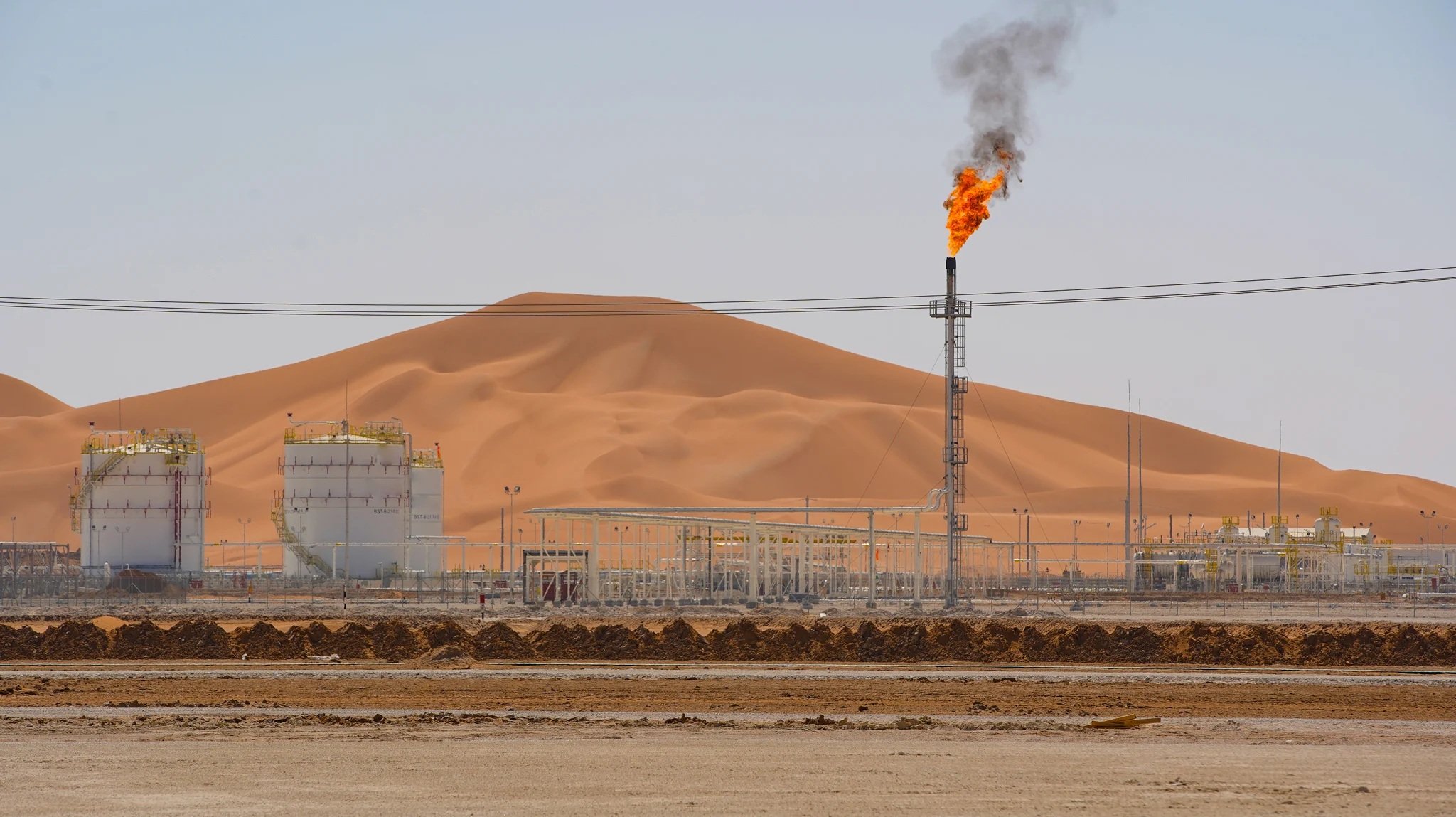 أحد حقول النفط والغاز في سلطنة عمان
