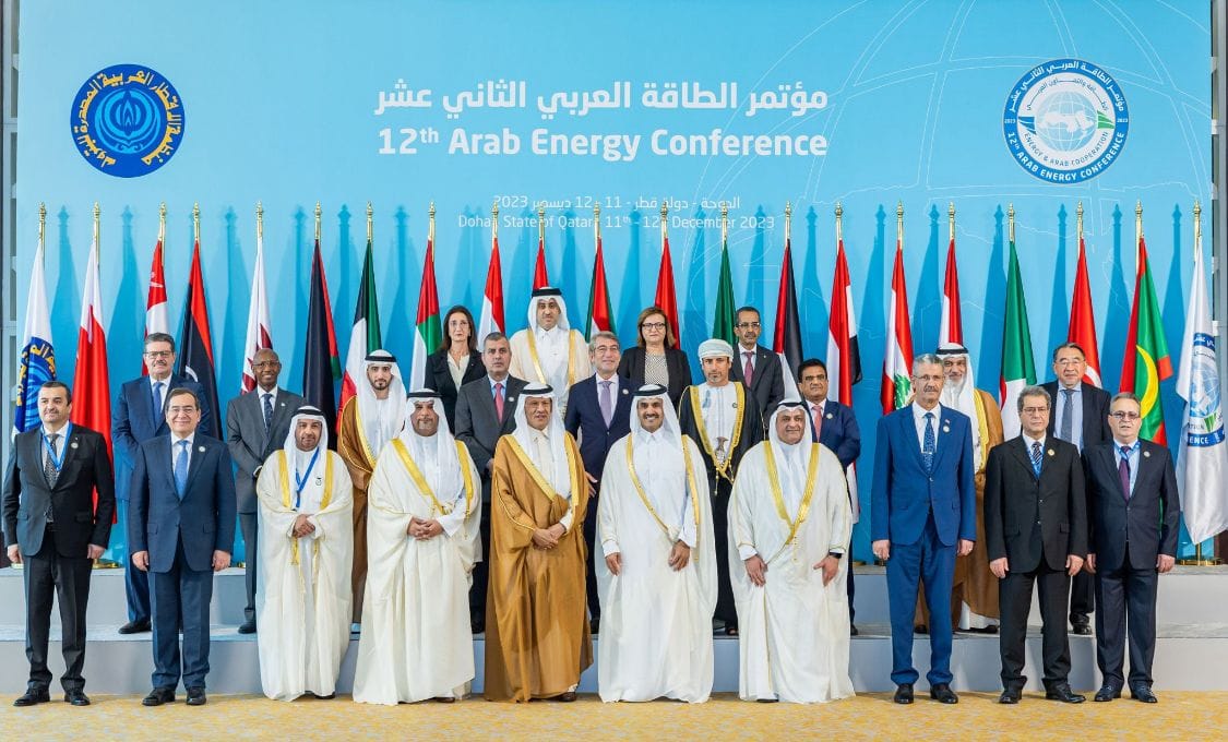 وزراء الطاقة العرب خلال مشاركتهم في مؤتمر أوابك