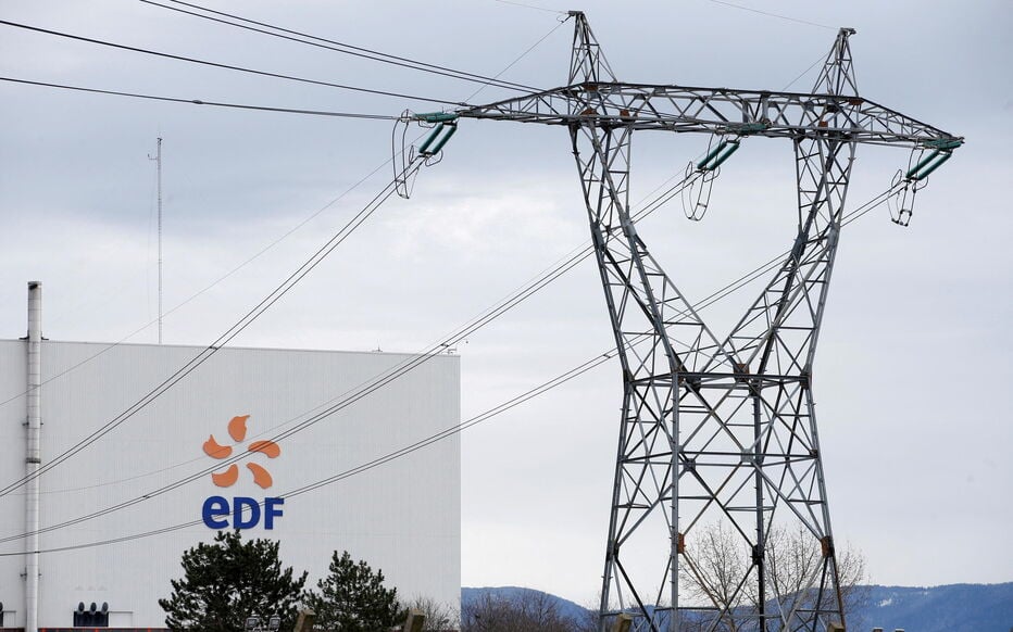 أحد خطوط الكهرباء التابعة لشركة "إي دي إف"