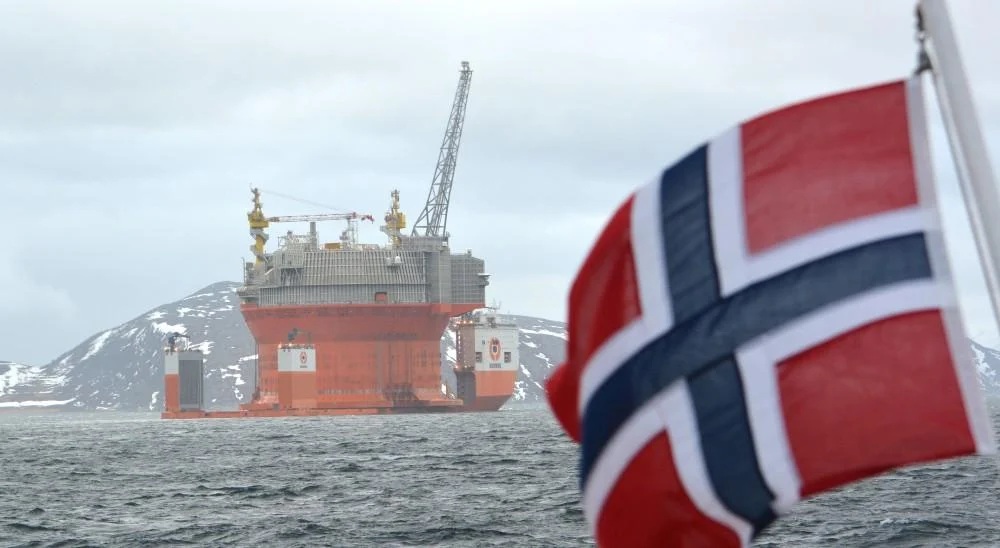 منصة لإنتاج النفط النرويجي 