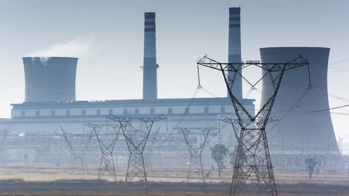 محطة إسكوم لتوليد الكهرباء بالفحم في جنوب أفريقيا
