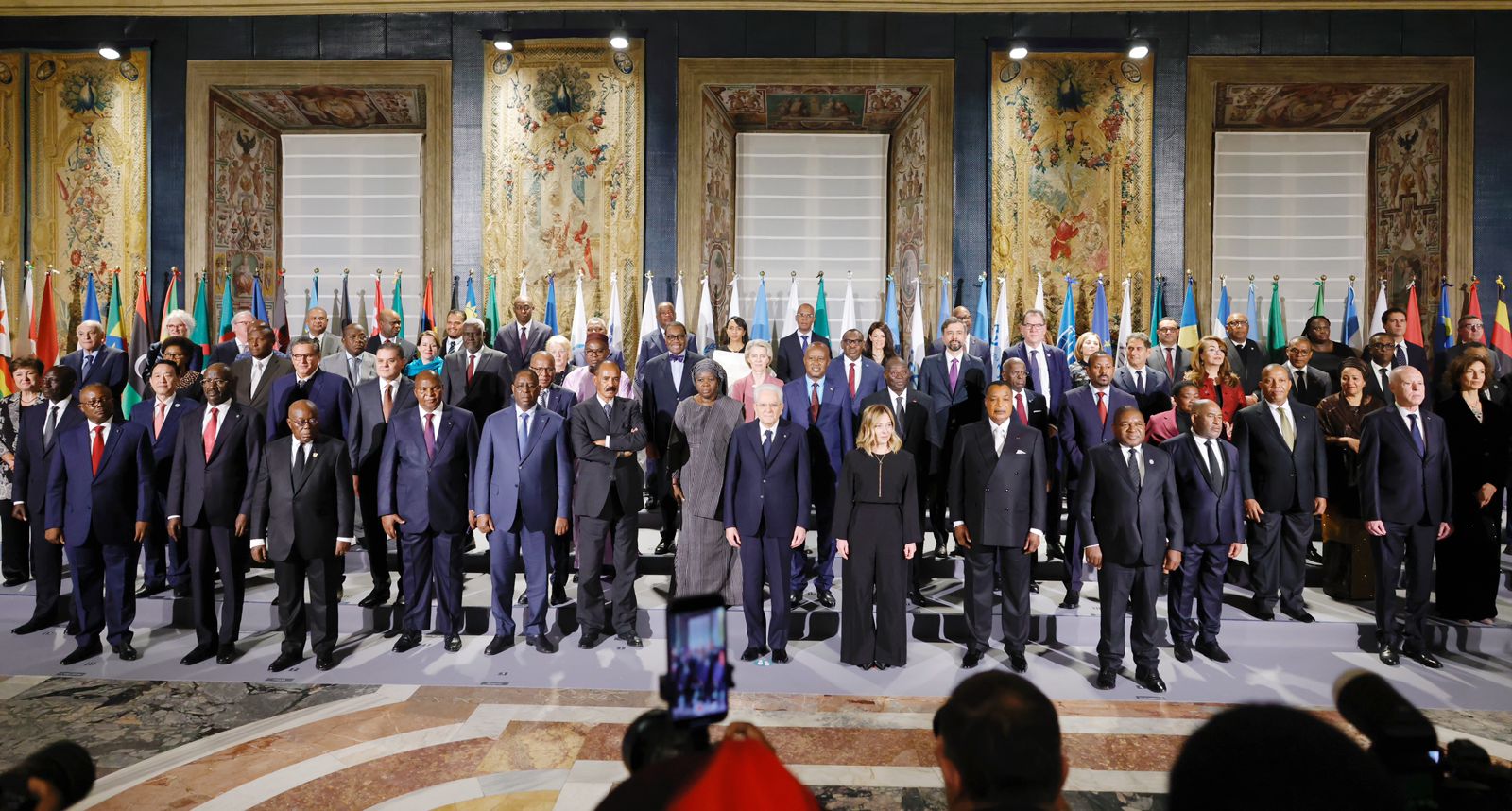 جانب من مشاركة المغرب في قمة إيطاليا أفريقيا