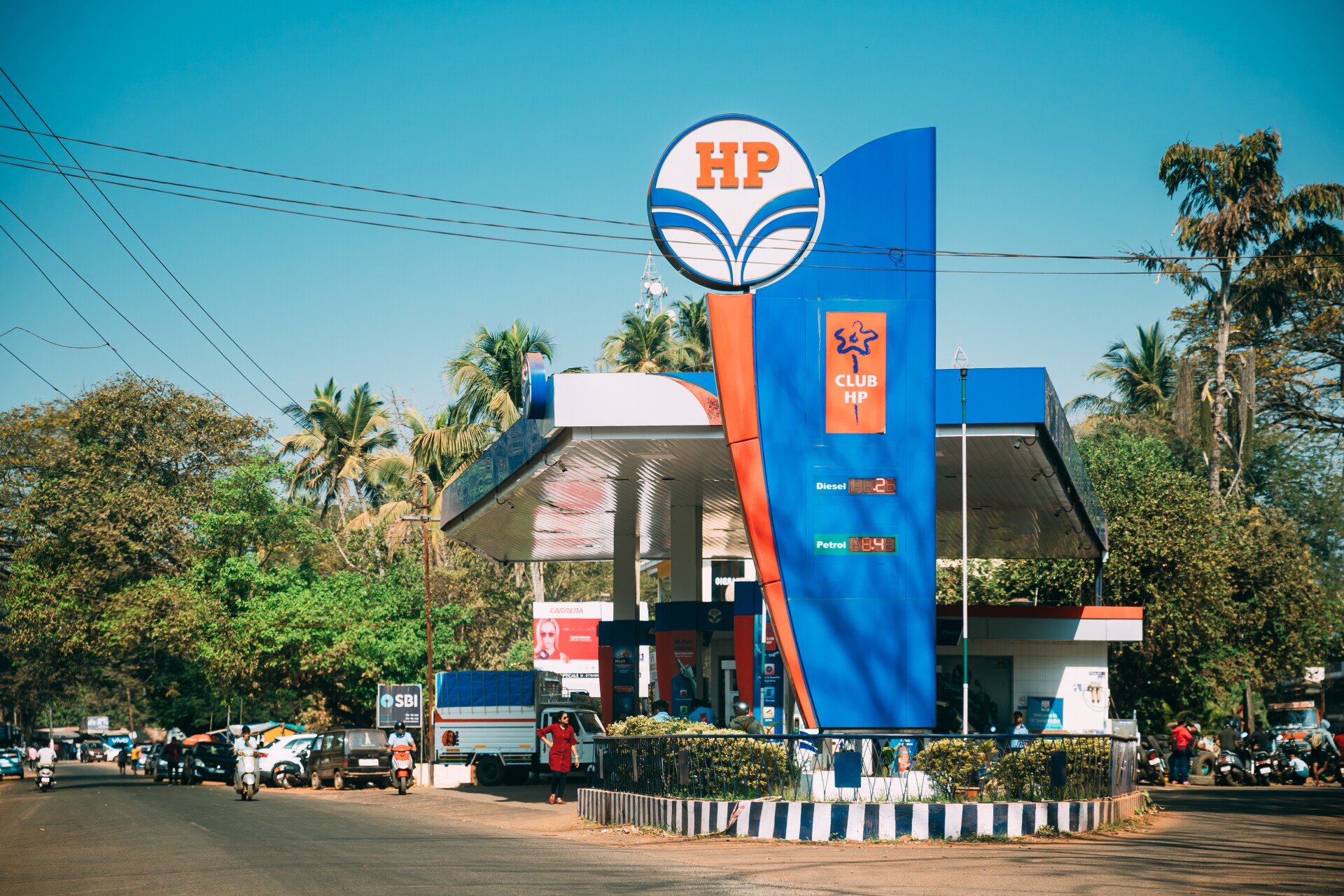 محطة وقود تابعة لشركة هندوستان بتروليوم 