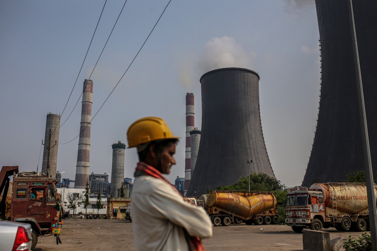 محطة للطاقة الكهروحرارية تعمل بالفحم بولاية أندرا براديش في الهند