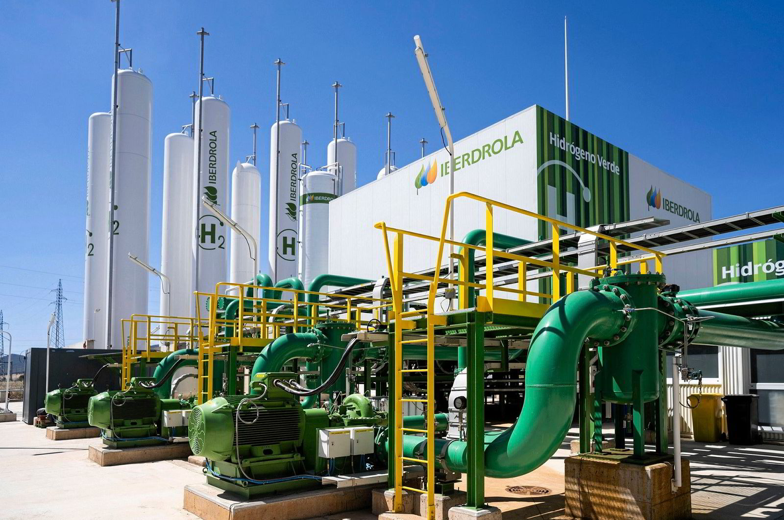 محطة هيدروجين أخضر تابعة لشركة إيبردرولا في إسبانيا