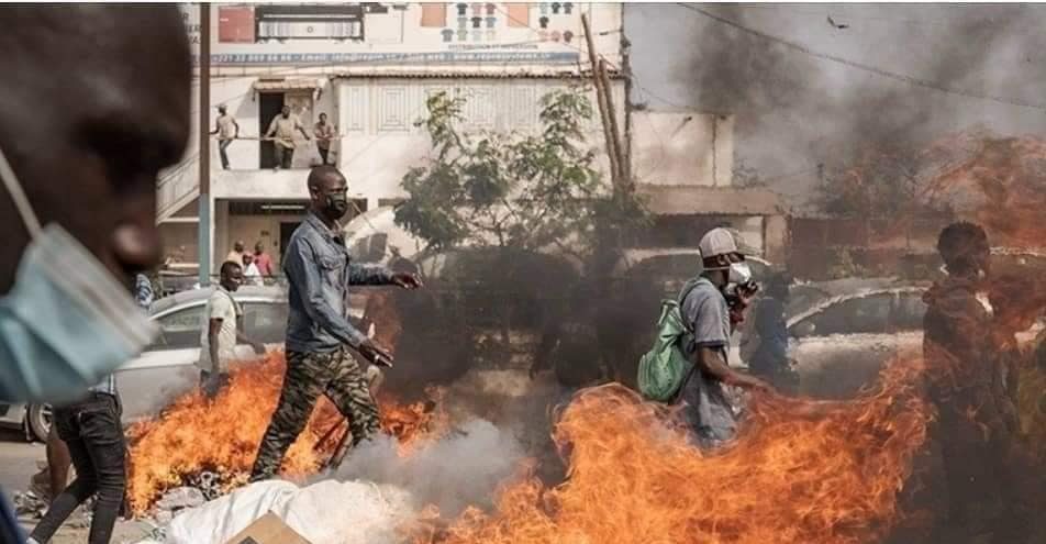 جانب من الاحتجاجات في السنغال