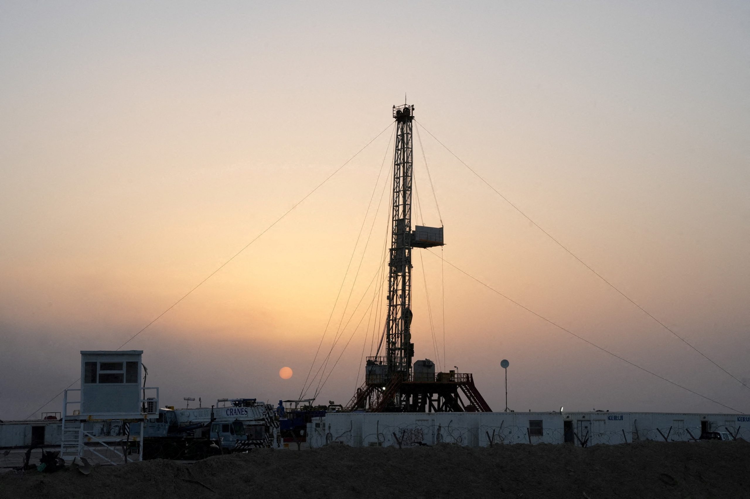 منصة في أحد حقول النفط العراقية