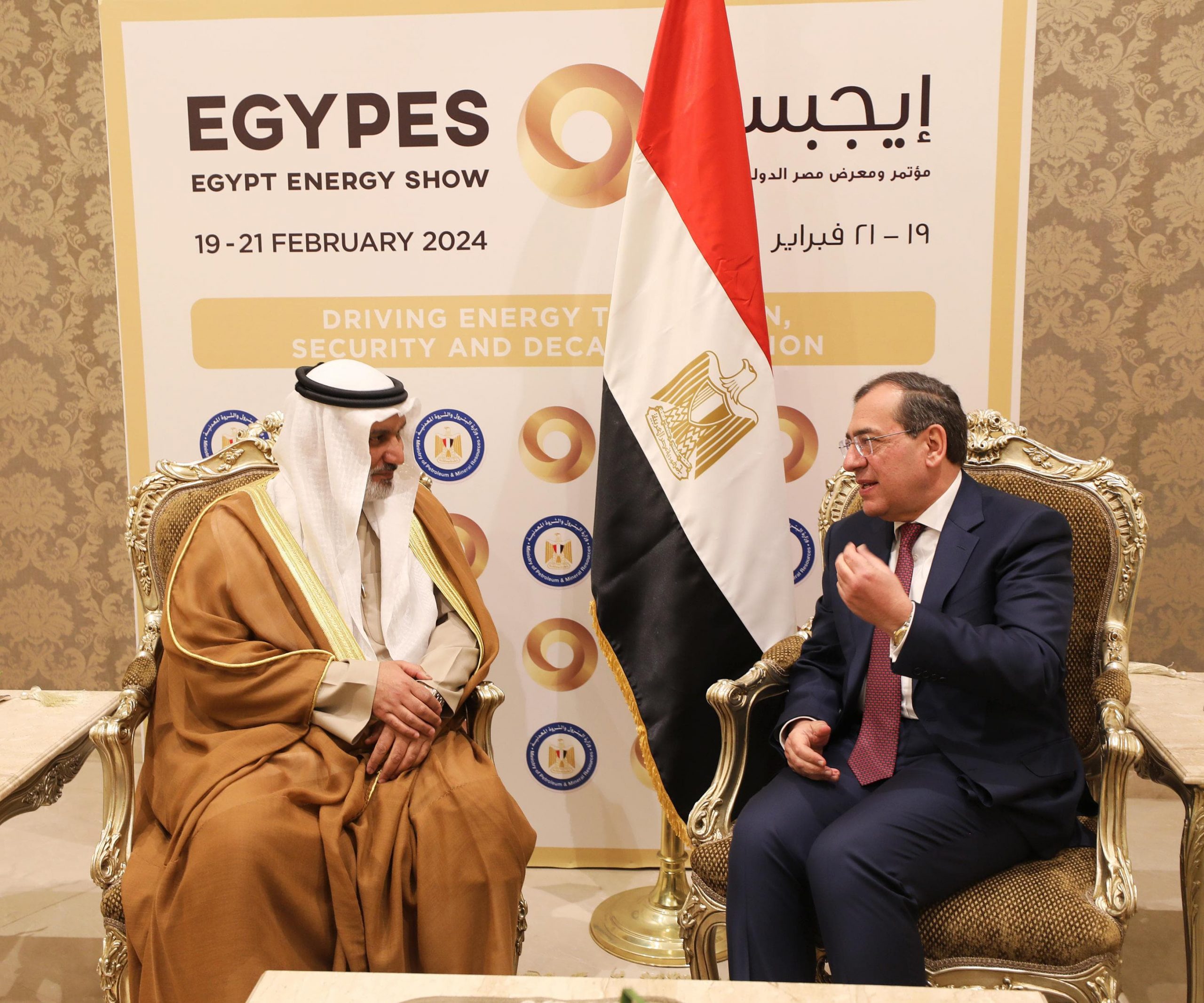 جانب من لقاء وزير البترول المصري وأمين عام أوبك