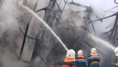 Photo of حريق في مصفاة نفط روسية إثر هجوم بطائرة مسيرة (صور)