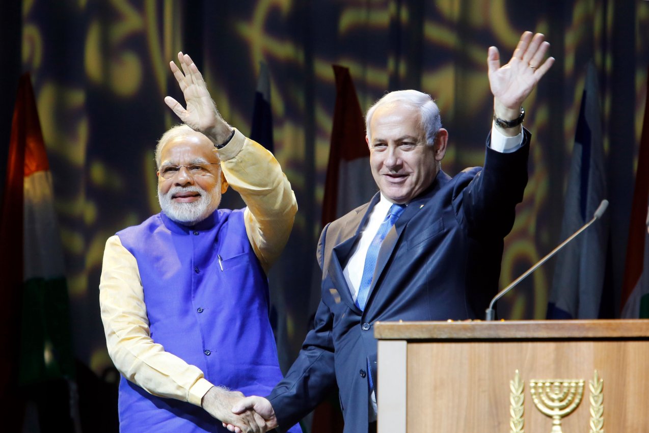 رئيسا وزراء إسرائيل والهند