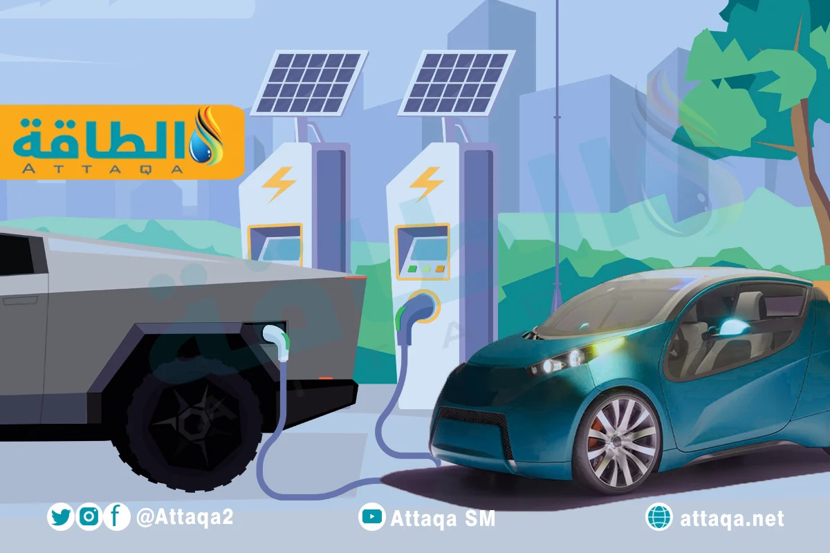 شحن السيارات الكهربائية بالطاقة الشمسية