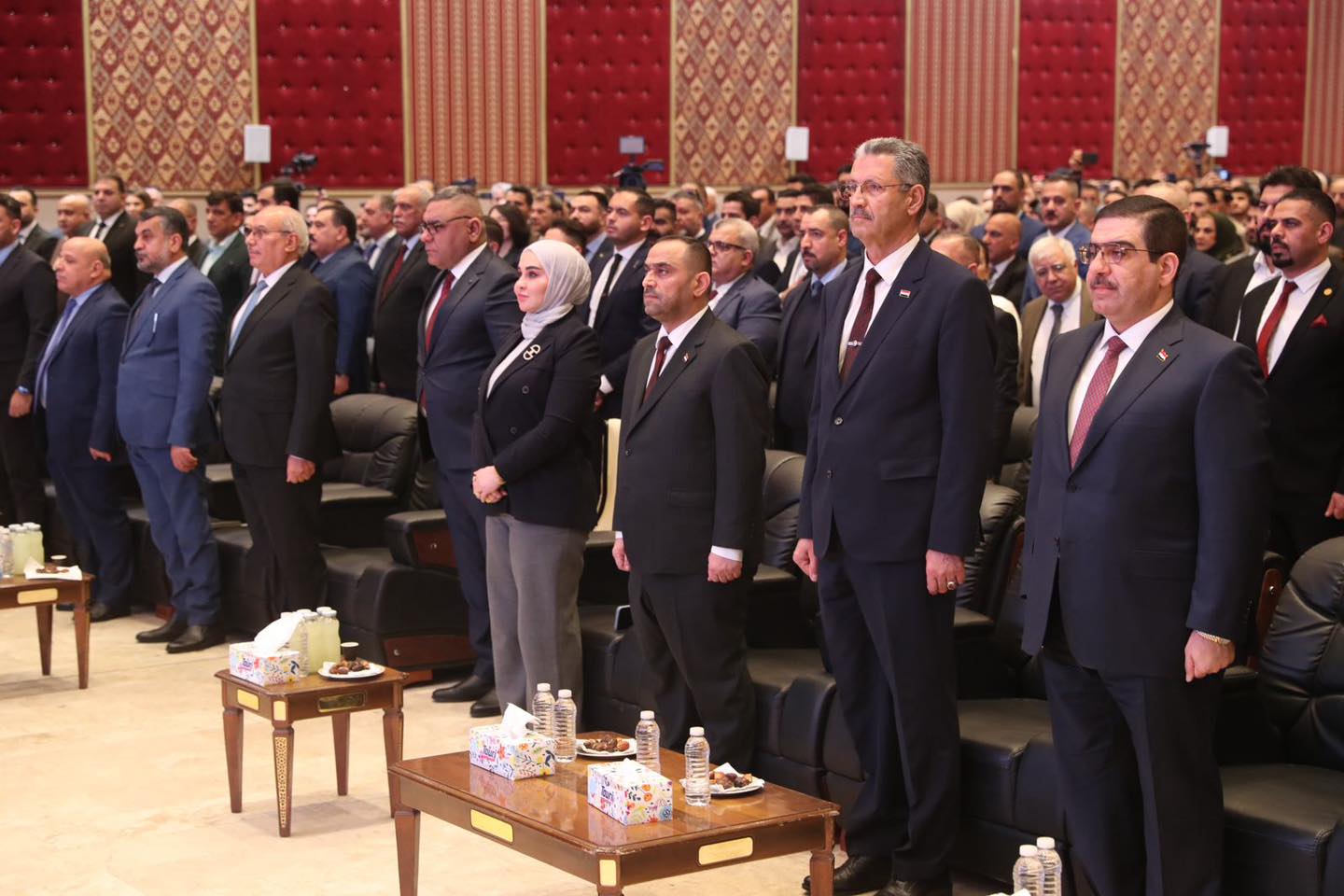 وزير النفط حيان عبدالغني خلال افتتاح معرض ومؤتمر طاقة العراق التاسع