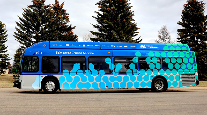 حافلات الهيدروجين في مدينة إدمونتون الكندية 