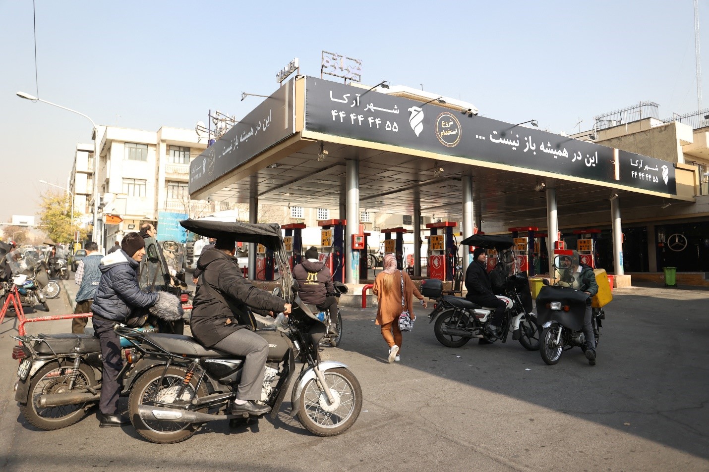 محطة للوقود في العاصمة الإيرانية طهران