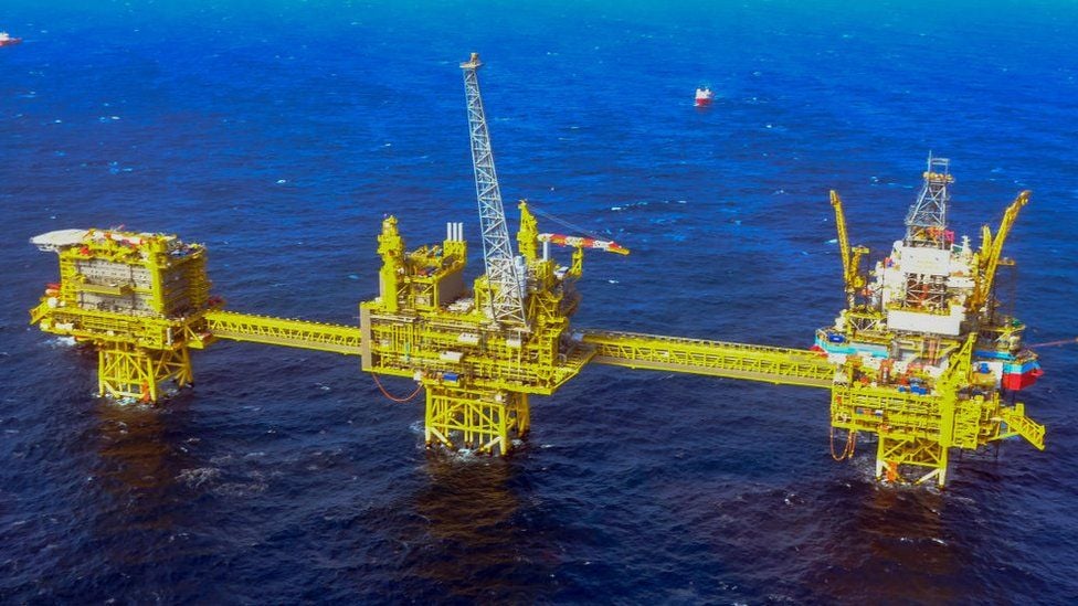 أحد مواقع إنتاج النفط والغاز في بحر الشمال 