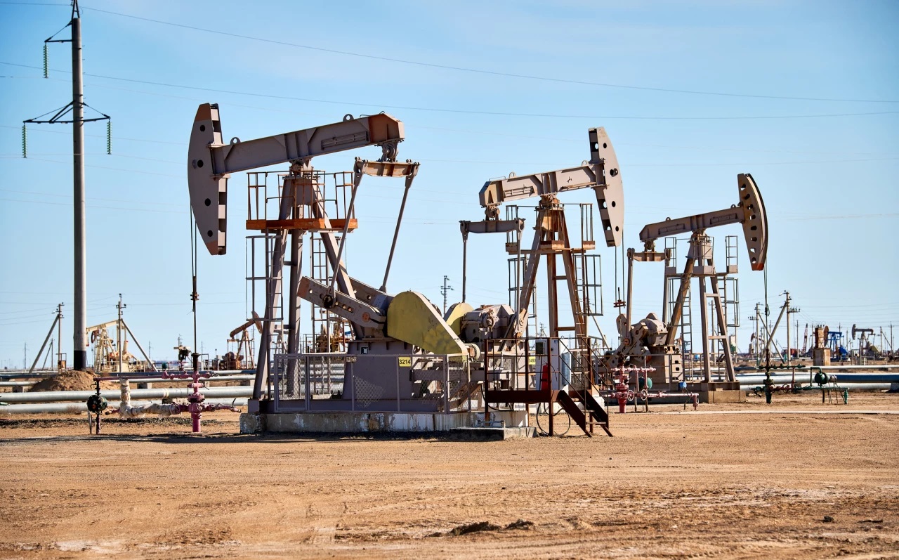 إحدى المنشآت النفطية المملوكة لشركة قاز موناي غاز القازاخستانية