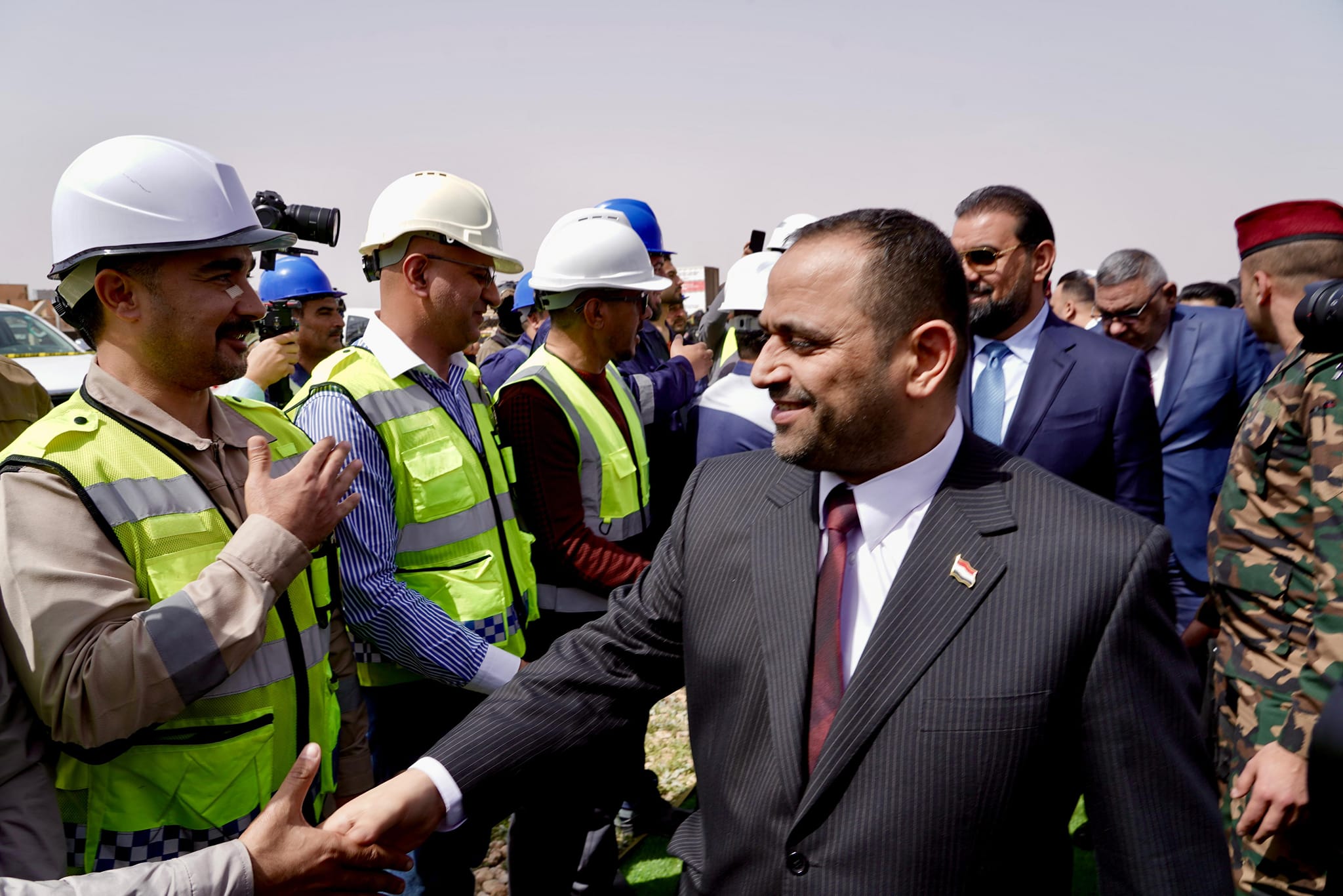 افتتاح خط الربط الكهربائي العراقي الأردني 