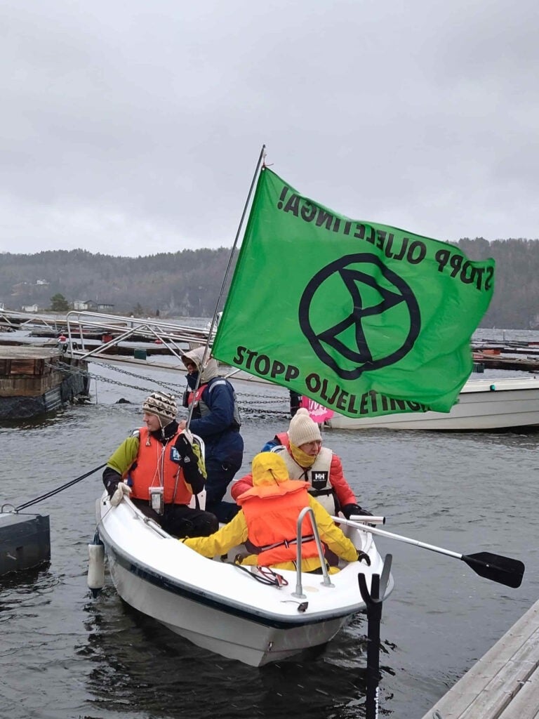احتجاجات ضد النفط والغاز في بحر الشمال