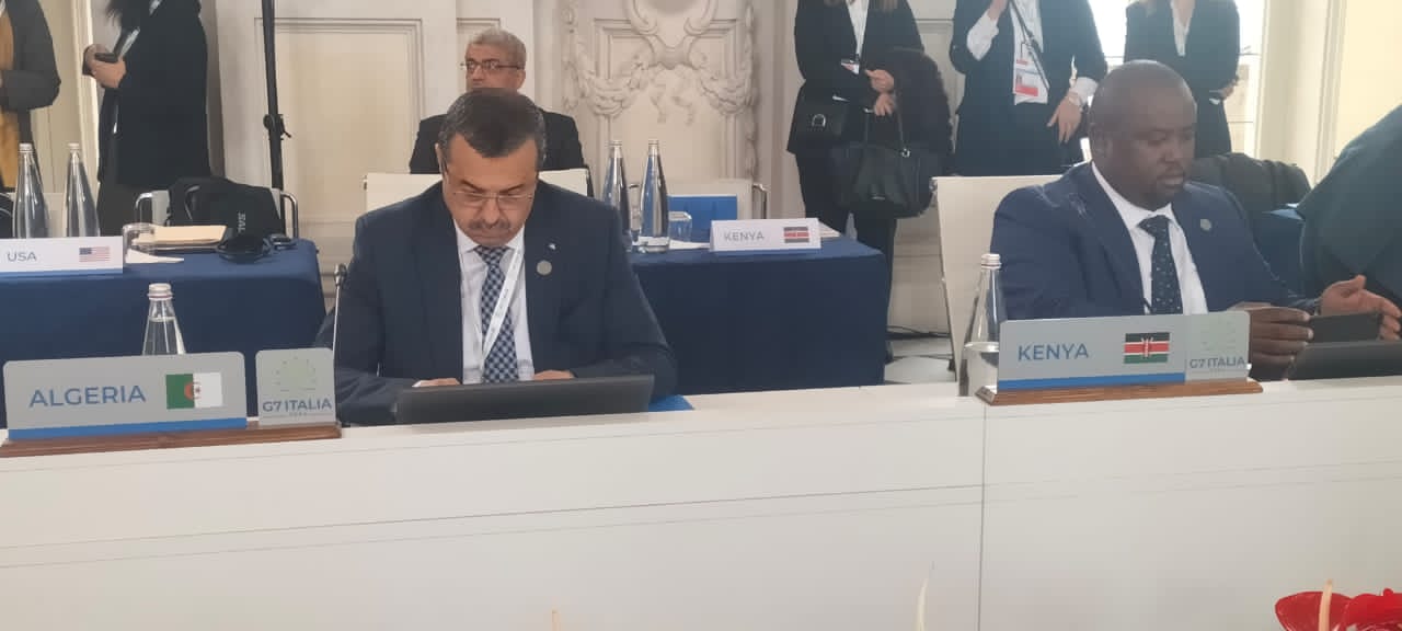 جانب من مشاركة وزير الطاقة الجزائري في المؤتمر الوزاري حول المناخ الطاقة والبيئة لمجموعة الـ7 