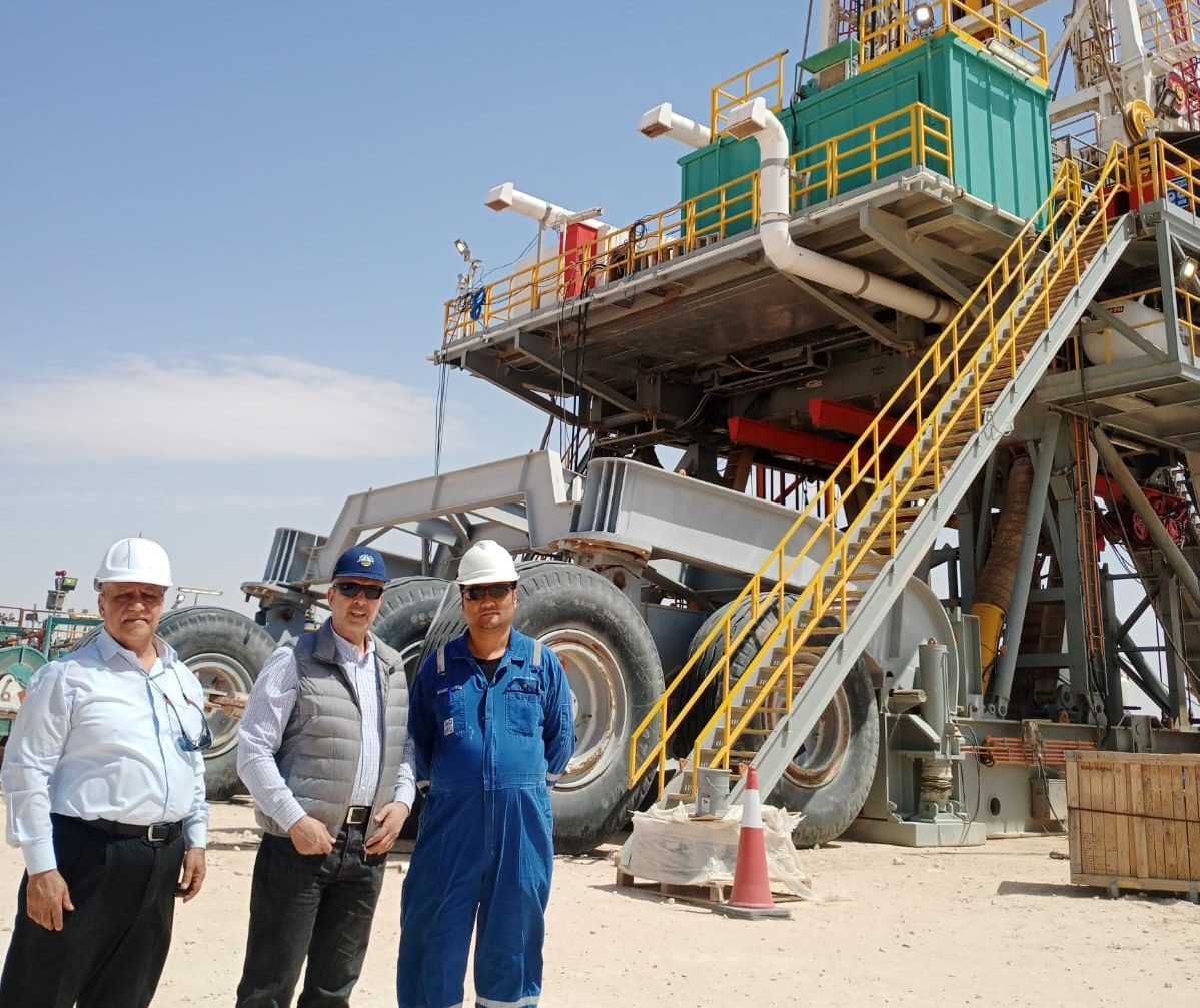جانب من زيارة وزير الطاقة الأردني إلى حقل حمزة النفطي