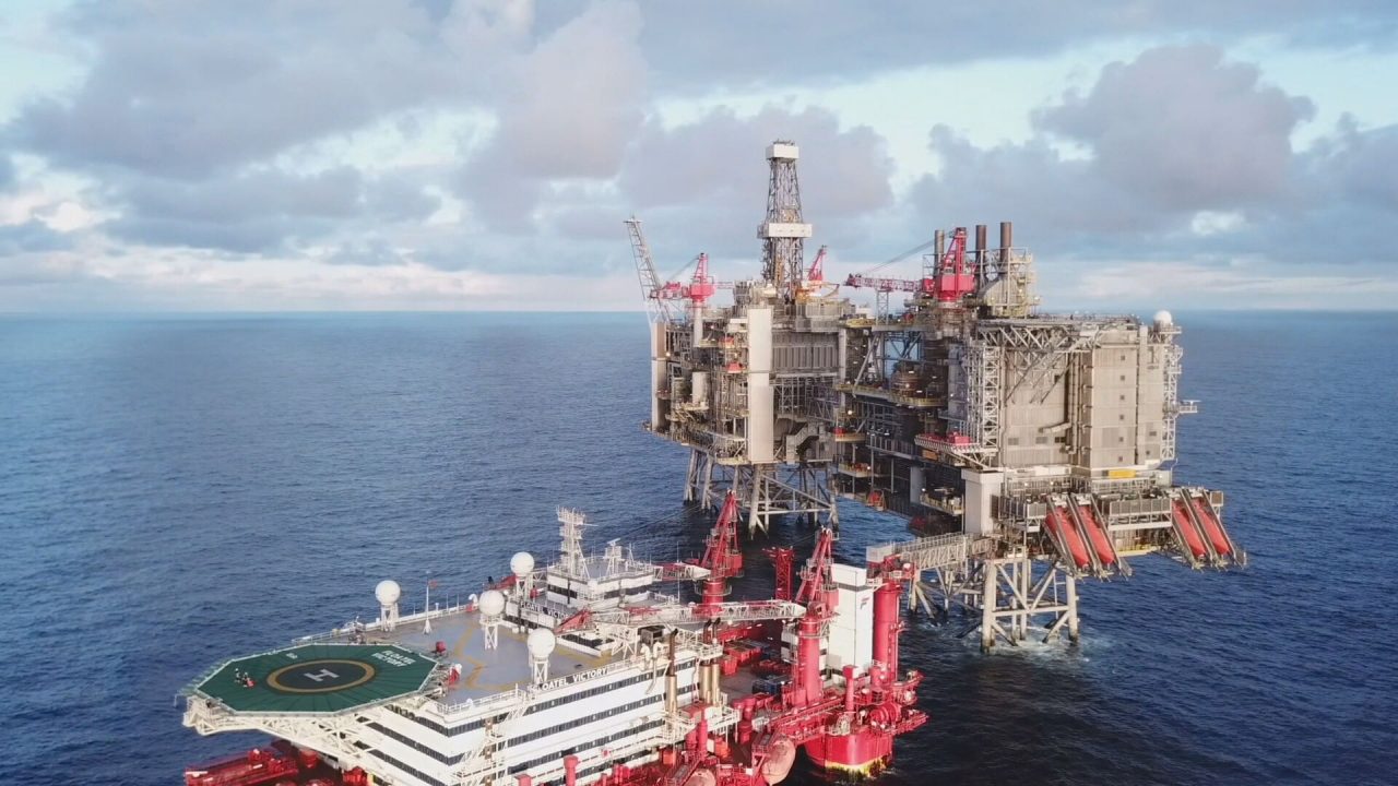 منصة للنفط والغاز في بحر الشمال 