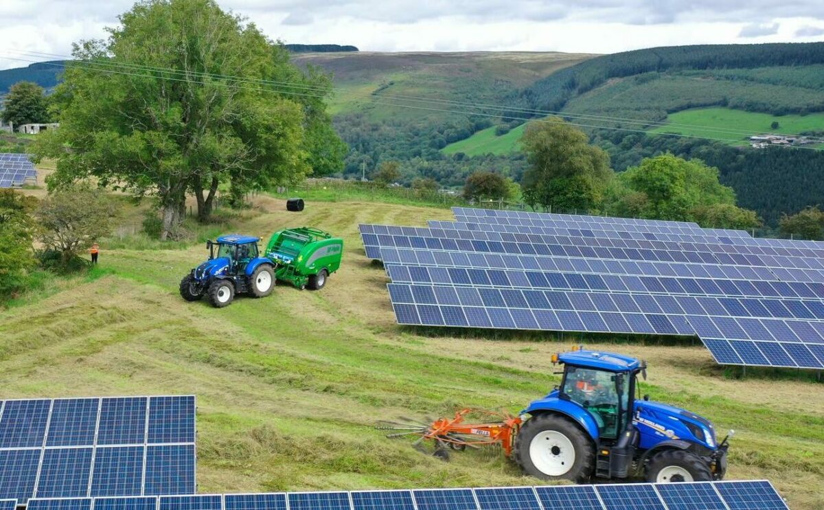 أحد مشروعات الطاقة الشمسية في ريف بريطانيا 