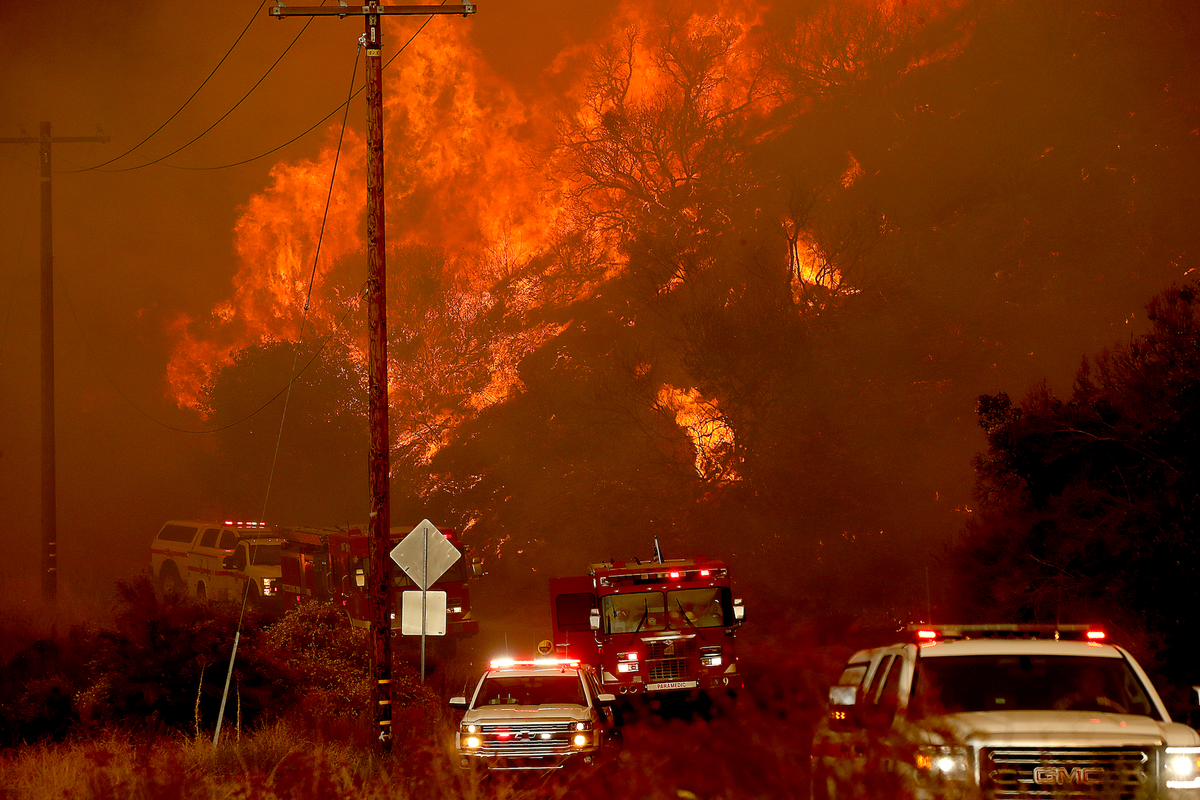 حريق غابات فير فيو في لوس أنغلوس