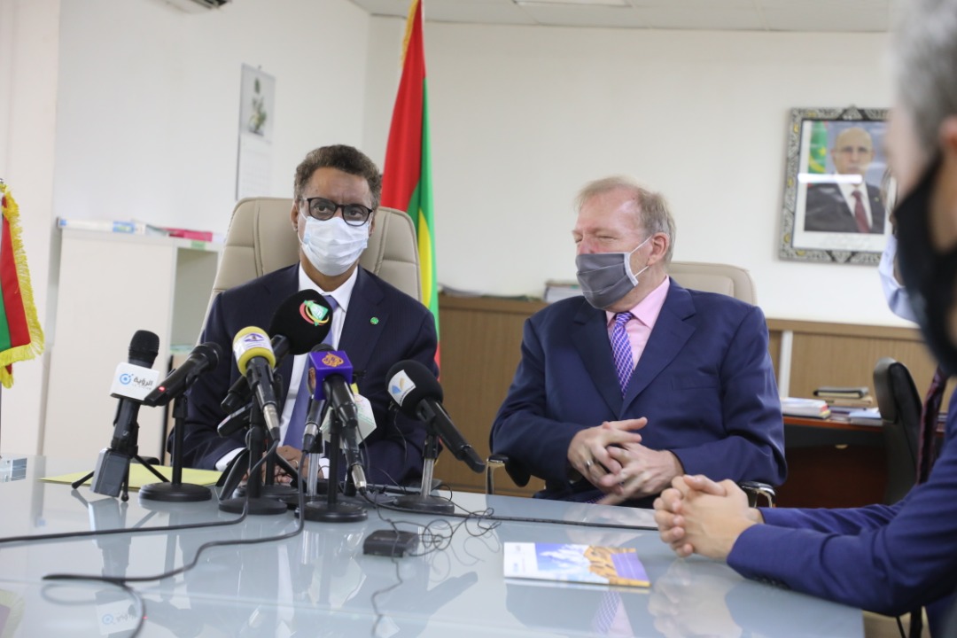 خلال توقيع مذكرة تفاهم مشروع أمان للهيدروجين في موريتانيا 